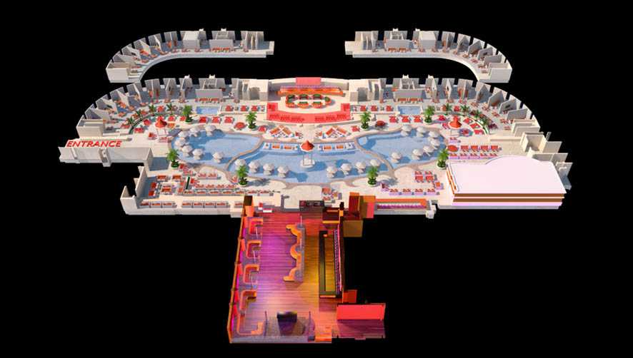 Encore Beach Club layout